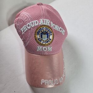 Pink Proud Air Force Mom Women's Baseball Cap